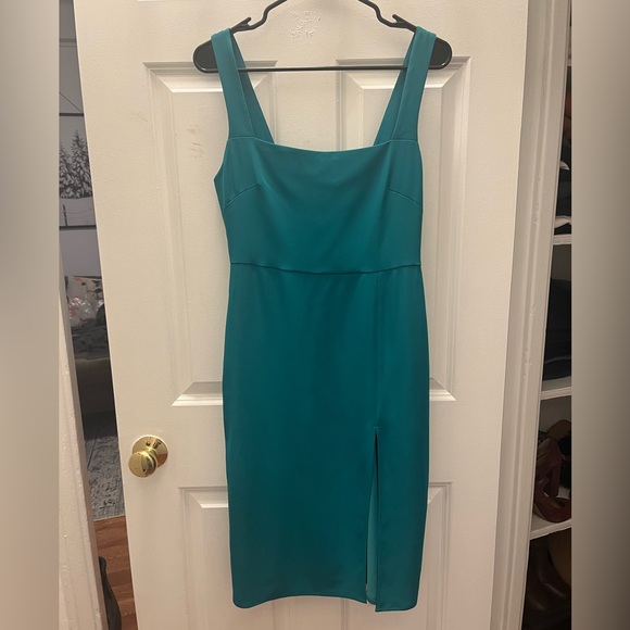 Babaton 90s Slip Dress in Emerald Green - Picture 5 of 9